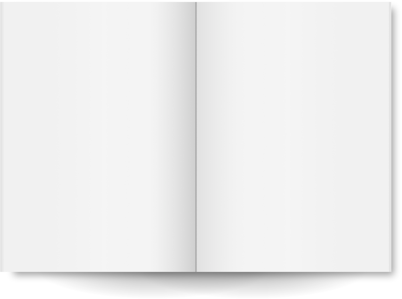 Blank open book